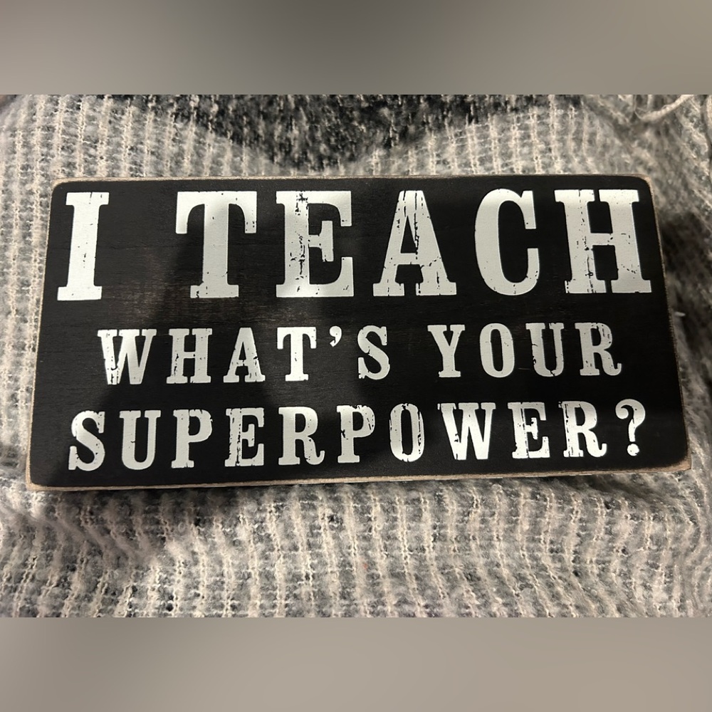 Decorative Teacher sign